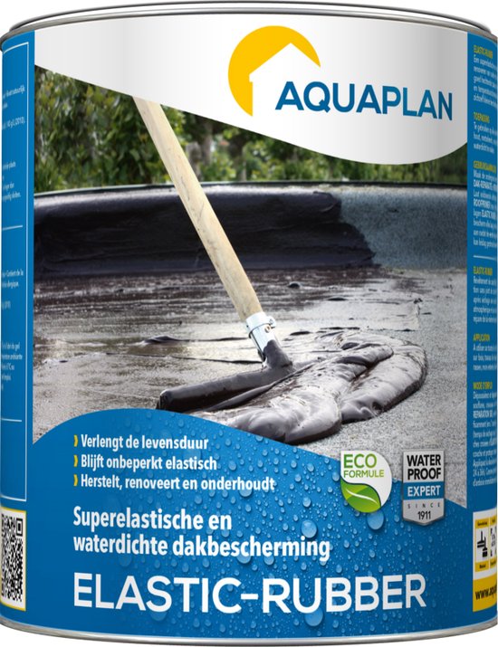 Aquaplan Elastic Rubber Waterdichte Dakcoating Super Elastisch aquaplan-elastic-rubber-waterdichte-dakcoating-super-elastisch