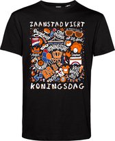 T-shirt Zaanstad Oranjekoorts | Zwart | maat XXXL