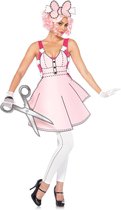 Leg Avenue - Pop kostuum Kostuum - Papieren Uitknip Pop Jurk Vrouw - roze - Small - Carnavalskleding - Verkleedkleding