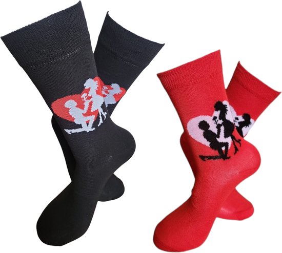 Wil je met me trouwen - Verjaardags cadeau - vrolijke sokken - aanzoek sokken - Love sokken - Hou van je - valentijns cadeau - sokken met tekst - Bruiloft - grappige sokken - Socks waar je Happy van wordt - 2 paar