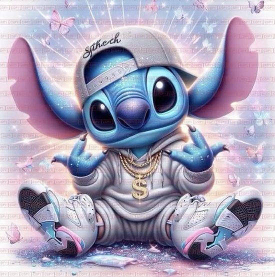 Diamond Painting stitch Pakket -Disney- Diamond painting volwassenen- Diamond painting Kinderen-Hobby- 35x35- Ronde diamantjes