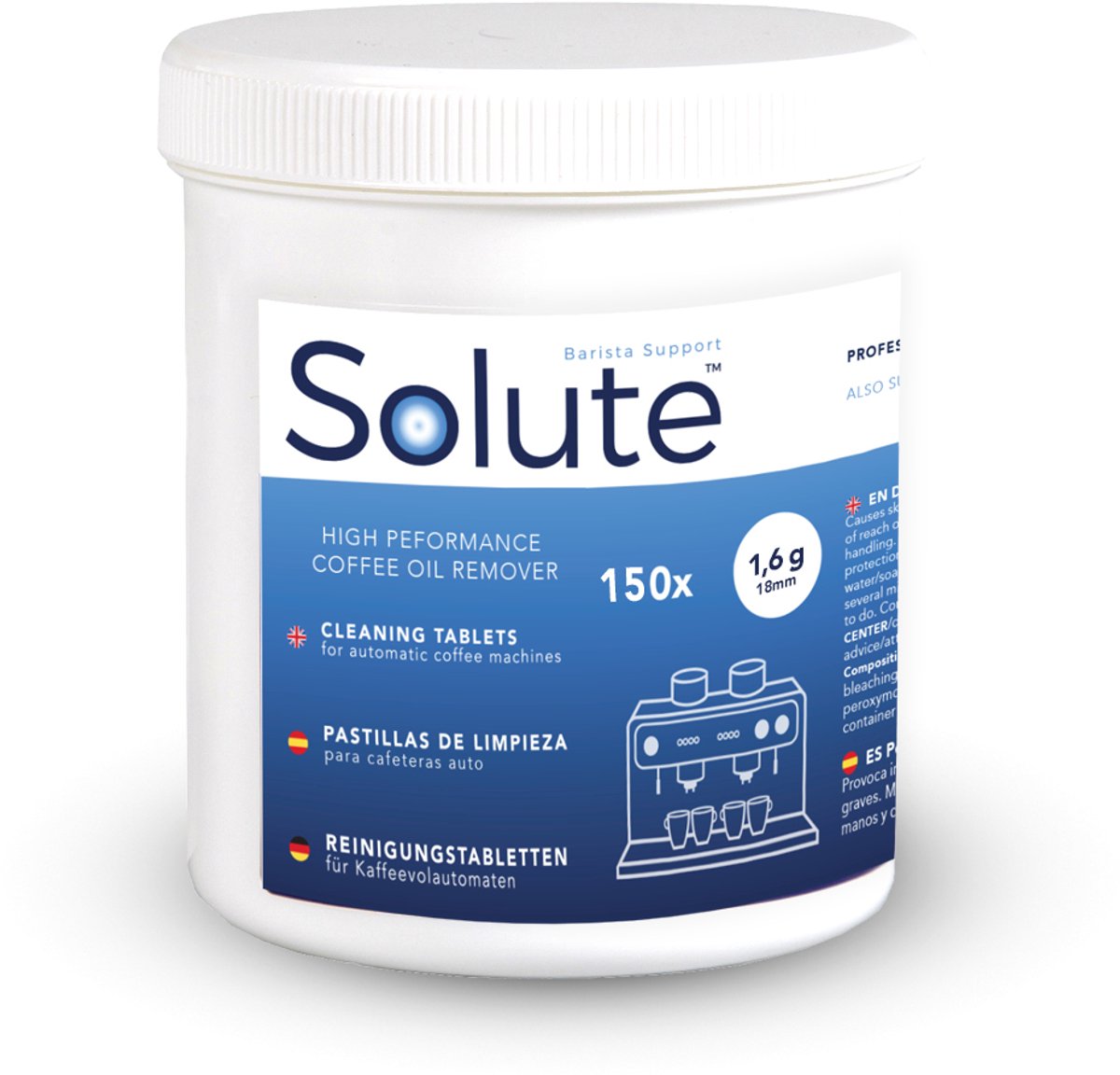 Solute reinigingstabletten 1,6 gram 150 stuks
