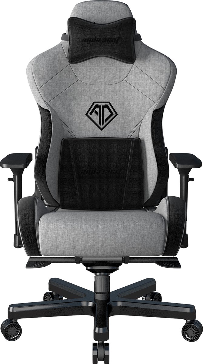 Anda Seat T-Pro II Gaming leunstoel Gecapitonneerde zitting Zwart, Grijs