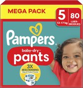 Pampers - Baby Dry Pants - Maat 5 - Mega Pack - 80 stuks - 12/17 KG