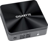 Gigabyte BRIX GB-BRi3-10110 (rev. 1.0) - Barebone Ultra Compact PC Kit - 1 x Core i3 10110U 4.1 GHz - RAM 0 GB - UHD Graphics - Gigabit Ethernet - zwart