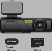 Rimarkable Car Dashcam - 1440P Full HD - Angle de vision de 130 degrés - FHD - 64 Go - Connexion USB