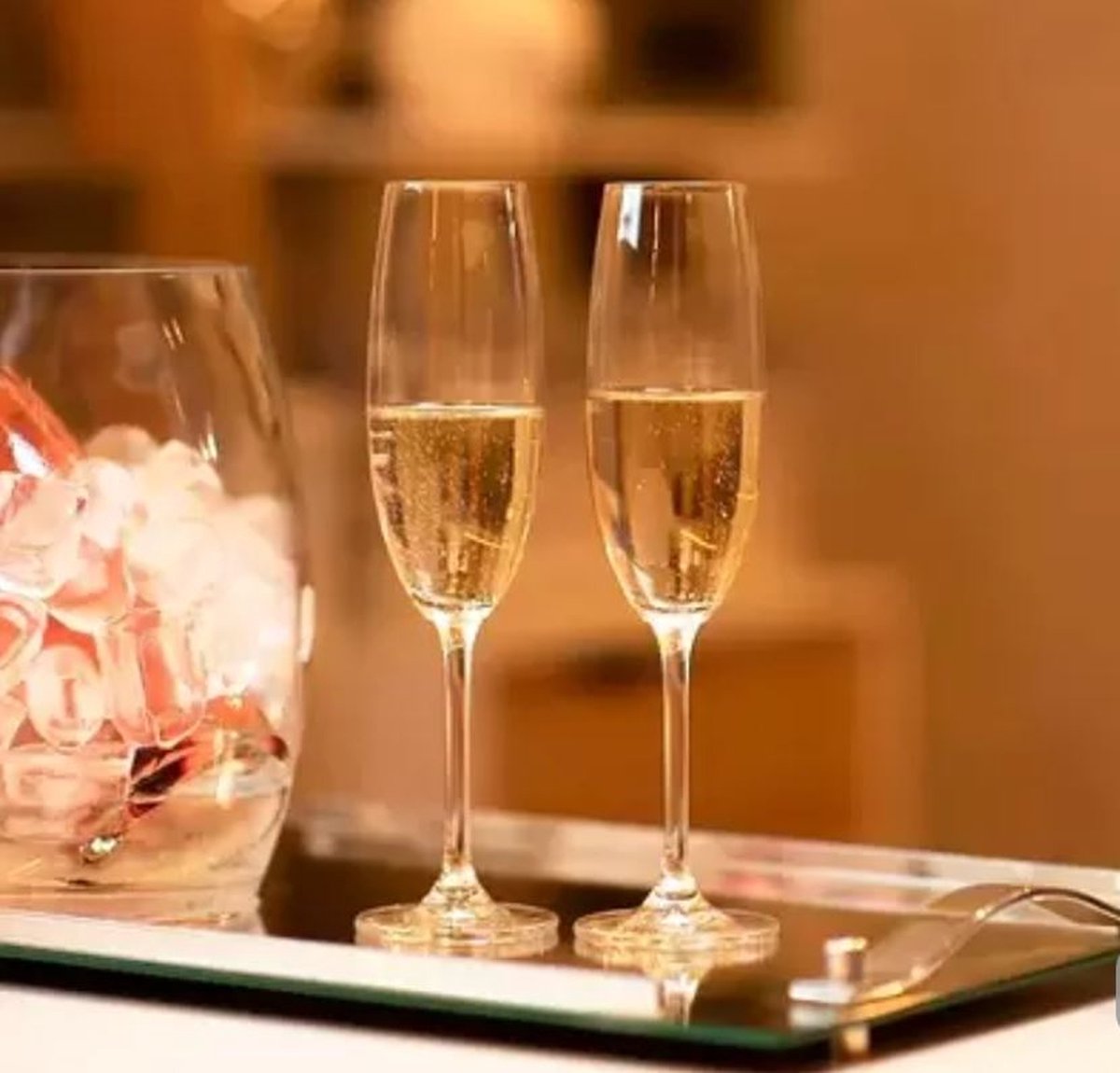 Elegante Colibri champagne prosecco glazen - BOHEMIA KRISTAL - flute glas - 6 stuks