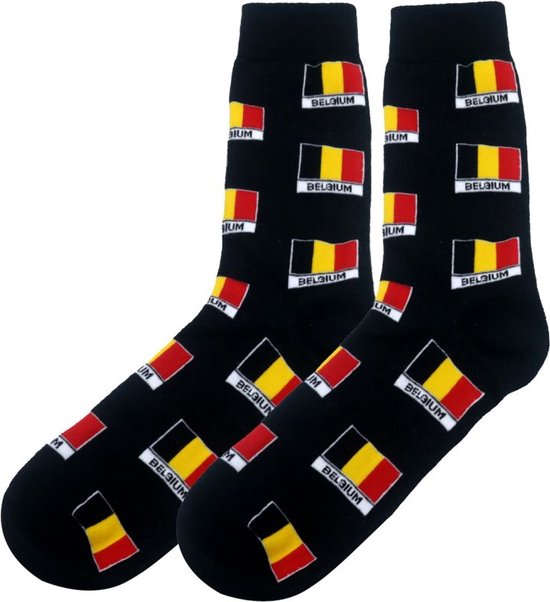 Sokken - Vlag van België - Katoen - Uniseks - Schoenmaat 38-45