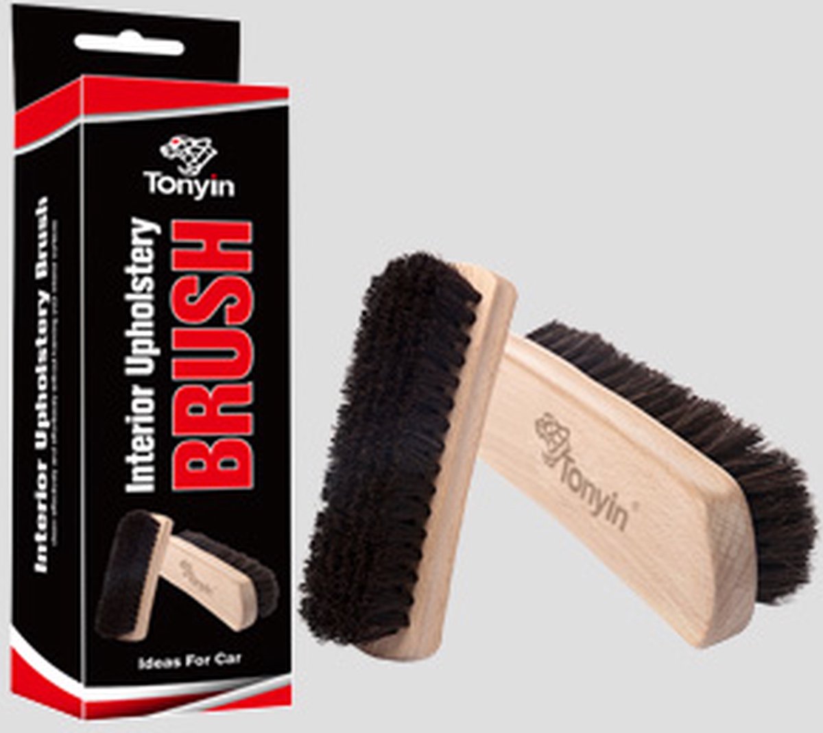 TONYIN | Interior upholstery brush | Bekledingsborstel | Interieur borstel | Auto schoonmaken | Voor stoffen, tapijt & bekleding | TT07