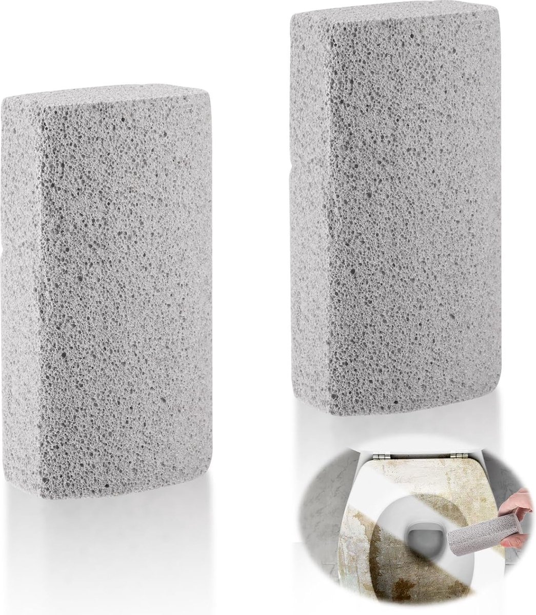 Puimsteen, puimsteen, voetverzorging, puimsteen voor toilet, puimsteen, 2 stuks