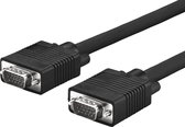 Microconnect SVGA HD15 10m VGA (D-Sub) Zwart