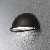 Konstsmide 7325 - Wandlamp - Torino wandlamp kwartrond flush klein 230V E14 - matzwart