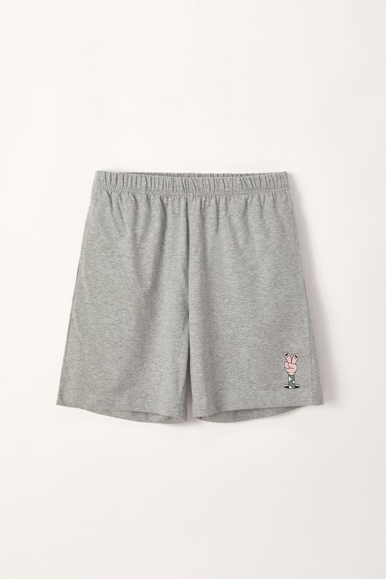 Woody - SLOWFWD Unisex Korte Short - Grijs - Maat XXXS / 10 jaar