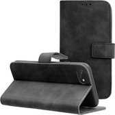 Case2go - Telefoonhoesje geschikt voor iPhone 7/8/SE 2020 - Wallet Book Case - Met Magnetische Sluiting - Zwart