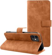 Case2go - Telefoonhoesje geschikt voor iPhone 12/12 Pro - Wallet Book Case - Met Magnetische Sluiting - Bruin