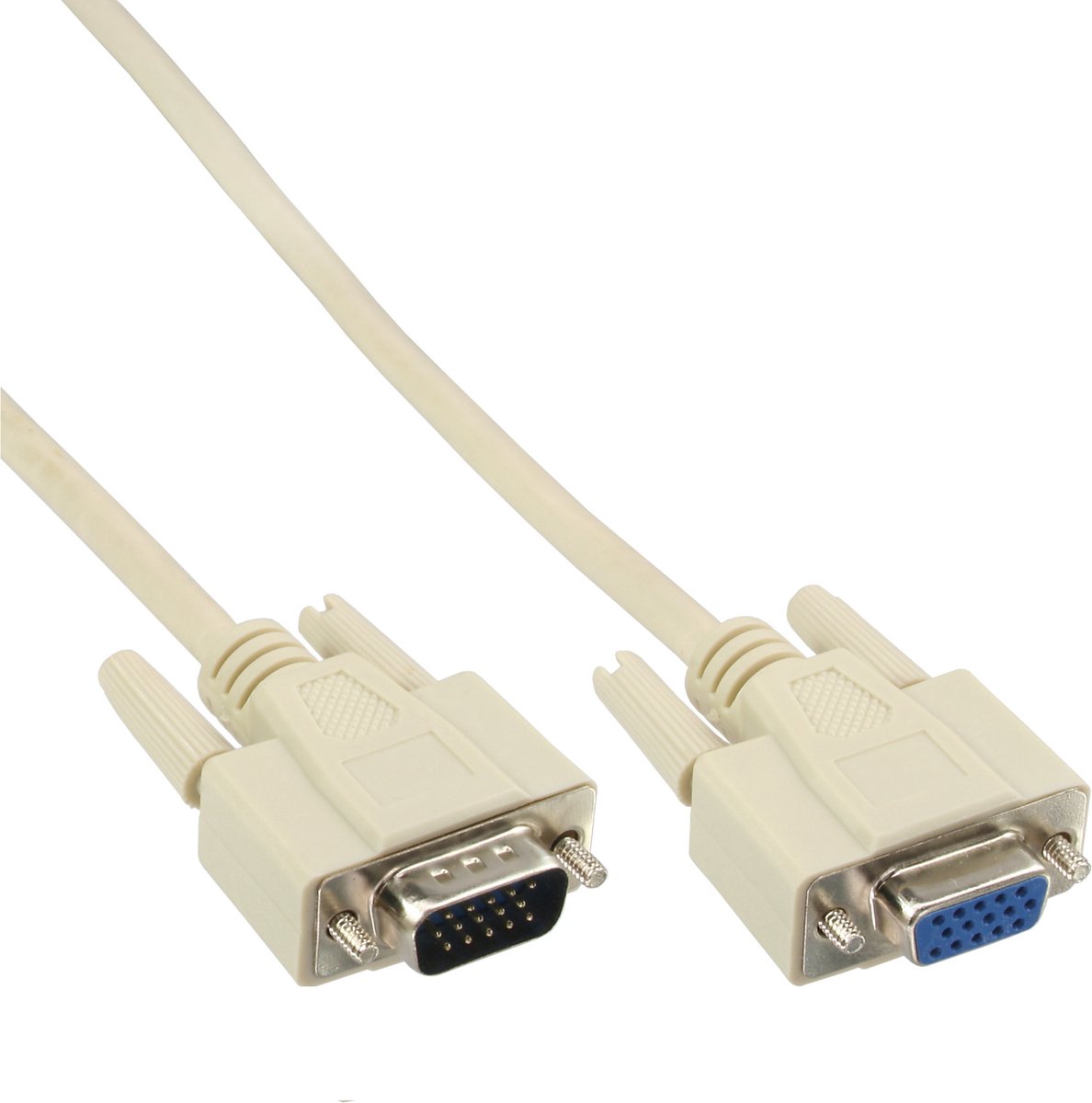 InLine - VGA (D-Sub) naar VGA (D-Sub) female - 10 m - Geel