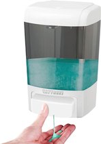 Handmatige zeepdispenser van 800 ml Wandmontage Commercieel handdesinfecterend middel Zeepdispenser voor keuken Badkamer Shampoo Gelkamer Vloeistofcontainer Kunststof
