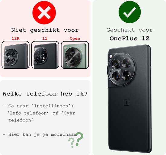 Coque pour OnePlus 12 Coque Antichoc Coque Siliconen - Coque pour OnePlus 12 Coque Antichoc - Transparent