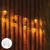 J-Pro Garden Lighting - Guirlandes Lumineuses Frigus - Guirlandes Lumineuses Extérieures - 50 LED Chaudes 7.5+2m - ø5cm - Avec Prise