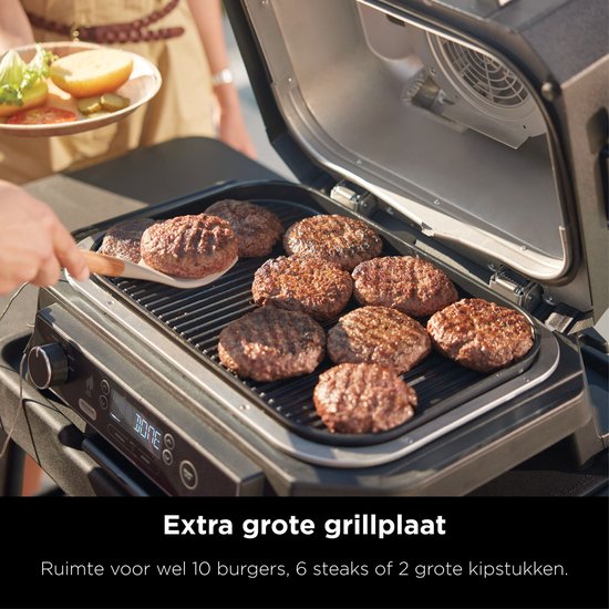 Ninja Woodfire Pro XL - 4-in-1 Elektrische Smart BBQ Grill en Smoker - Inclusief Digitale Braadthermometer - OG850EU van Ninja — afbeelding 4
