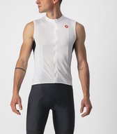 Maillot de cyclisme sans manches Castelli ENTRATA VI Ivoire/Noir clair-Rouge - Homme - Taille XL