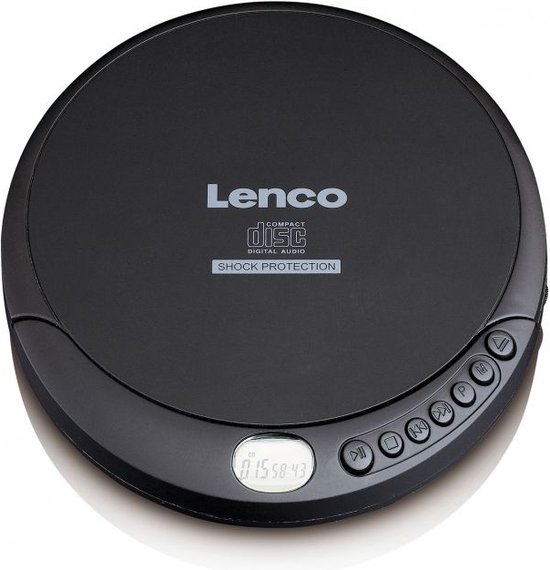 Lenco CD-200 Discman - Draagbare CD-MP3 Speler met Anti-Shock bescherming - Zwart