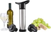 Go Go Gadget - "Heble® Wijnstopper: Vacuüm Pomp, Wine Saver, Flesafsluiter, Incl. 2 Afsluitdoppen - Wijn Bewaren!"