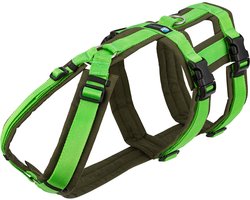 Annyx hondentuig hondentuigje Safety veiligheidstuig anti-ontsnapping maat M OLIJF-LICHTGROEN-geschikt voor borstomtrek 62 tot 74cm- taille omtrek 56 tot 66cm.