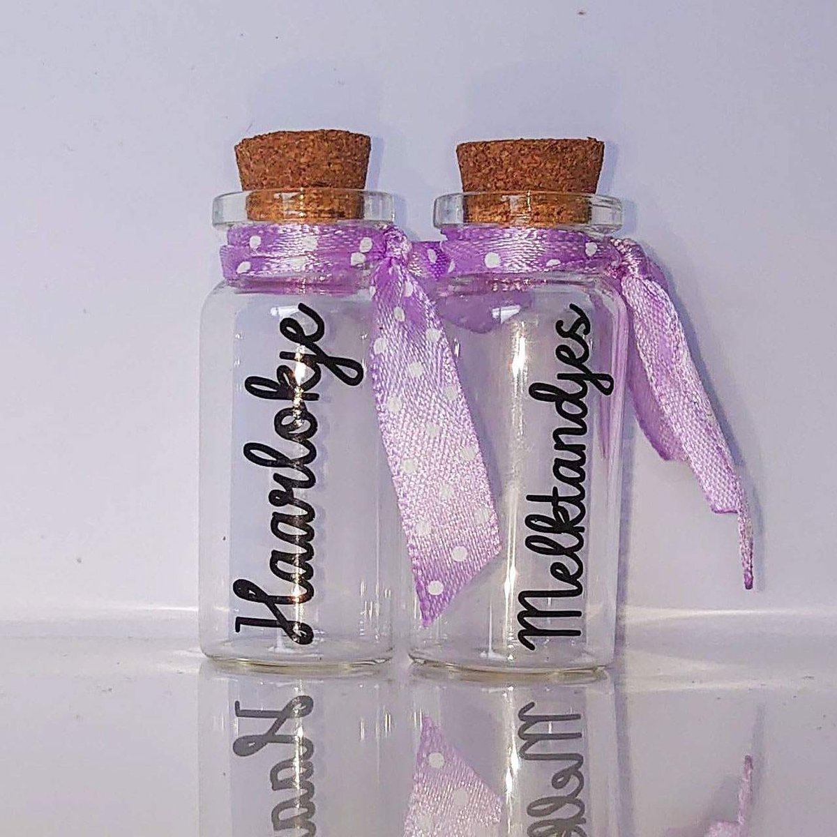 Goedkoopste Little1gifts - Bewaar flesjes - Haarlok en melktandjes - Paars