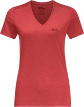 Jack Wolfskin CROSSTRAIL T WOMEN Dames Outdoorshirt - vibrant red - Maat M