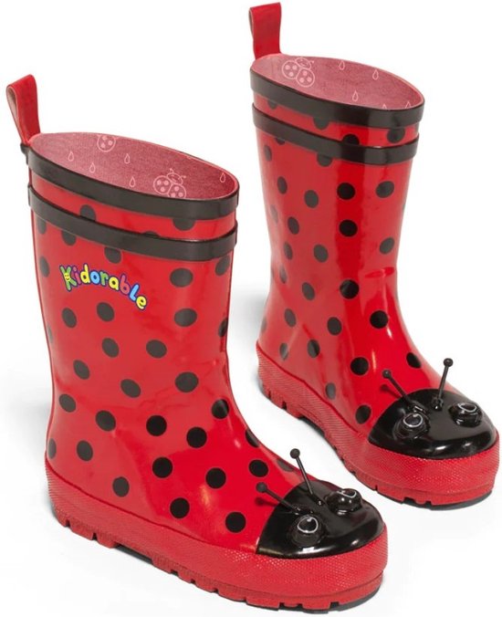 Rode kinderregenlaars Ladybug van Kidorable 23