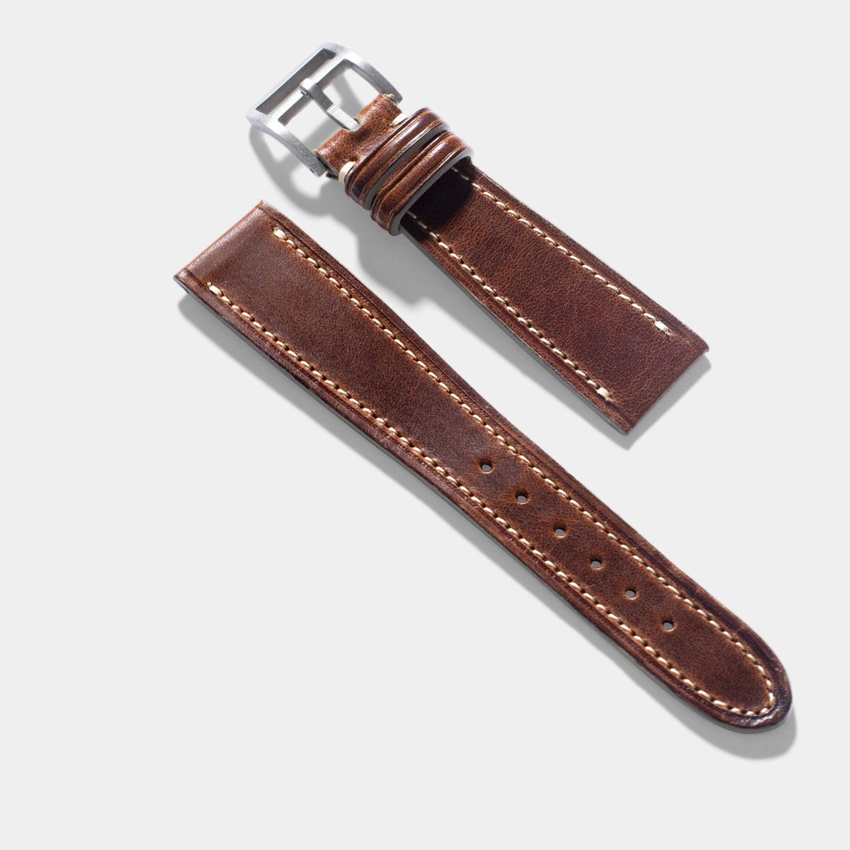 BS Leren Horlogeband Luxury - Le Métropolitain Brown - 20mm