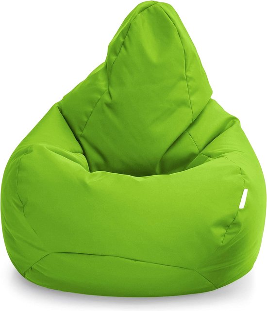 Pouf de Gaming Plein air, chaise de Gaming pour intérieur, salon, extérieur, résistant à l'eau, design ergonomique pour le soutien du corps, durable et confortable (citron vert, pouf)