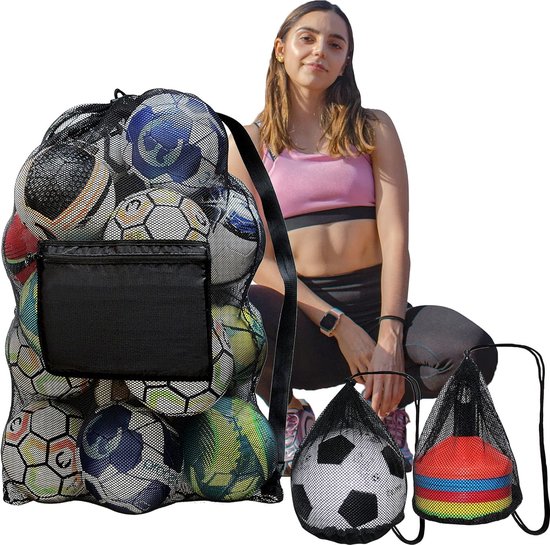 Sac Filet Extra Large Pour Ballons – Football, Basket, Volley – Maille Solide
