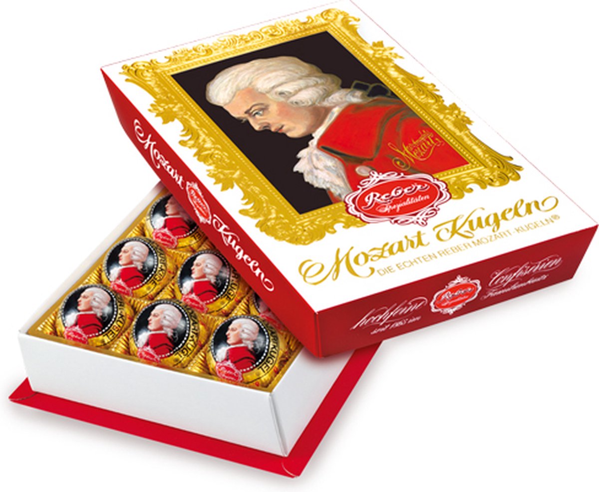 Reber - Mozart Kugeln - 300g - Luxe ambachtelijke chocolade pakket - Cadeauverpakking - Vaderdag