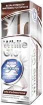 White Glo Set - Coffee & Tea Drinkers Formula Paste Whitening Remover Settlements From Coffee And Tea 100Ml + Toothbrush