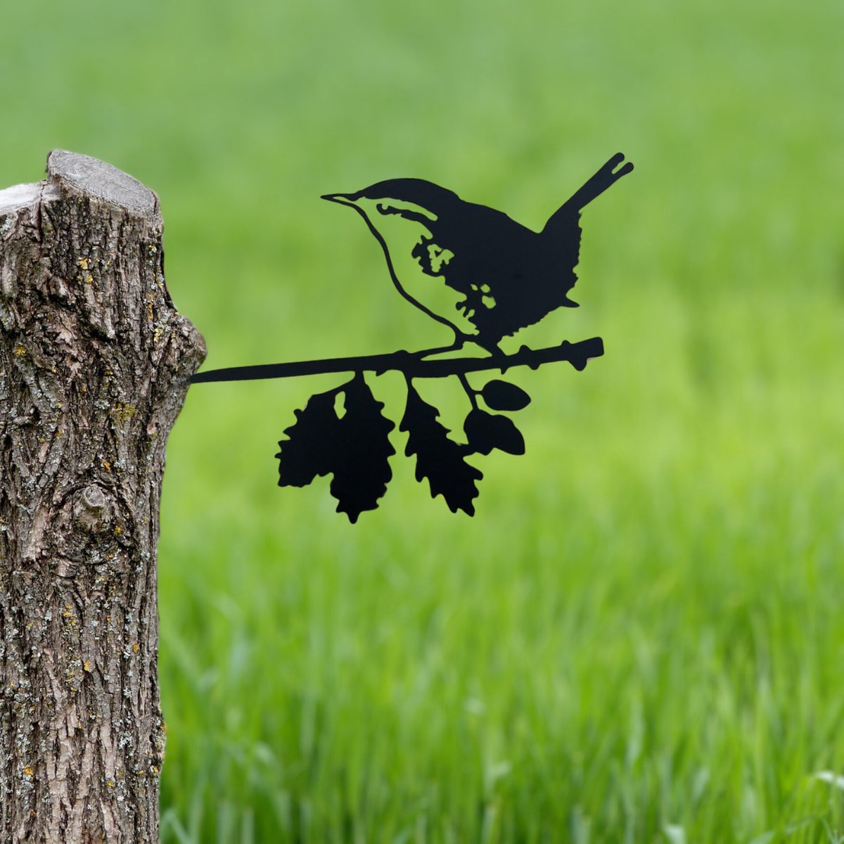 Birdzone - Metalbird - Winterkoning - Tuindecoratie - metalen vogels - metal bird - Vogeldecoratie - 20 x 30 cm - Metalen Vogels Tuindecoratie - Boomdecoratie