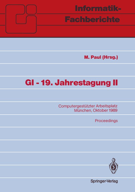 GI 19. Jahrestagung II - cover