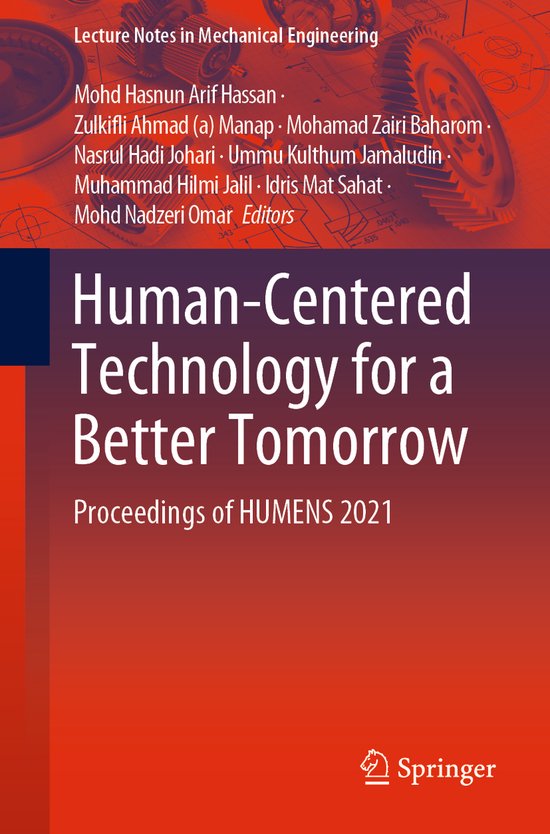 Lecture Notes in Mechanical Engineering- Human-Centered Tech ... - cover