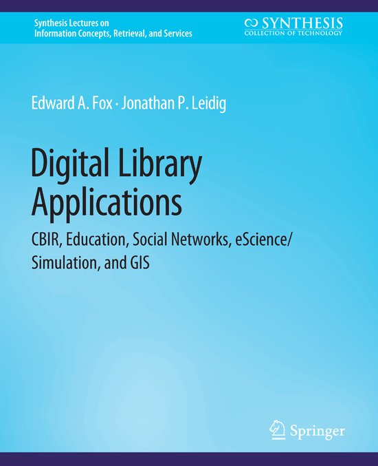 Synthesis Lectures on Information Concepts, Retrieval, and S ... - cover