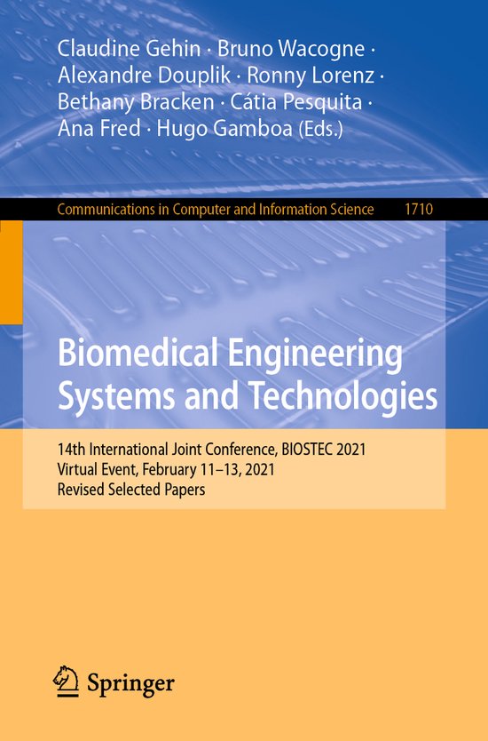 Communications in Computer and Information Science1710- Biom ... - cover