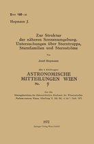 Zur Struktur Der Näheren Sonnenumgebung. Untersuchungen Über Sterntrupps, Sternfamilien Und Sternströme