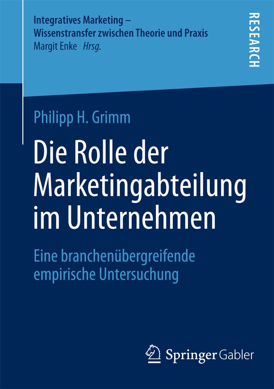 Die Rolle der Marketingabteilung im Unternehmen - cover