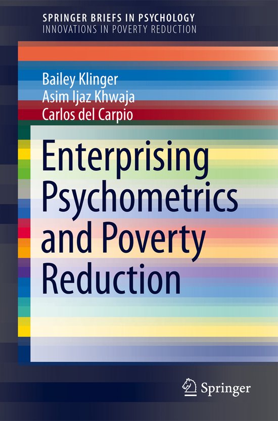 Enterprising Psychometrics and Poverty Reduction - cover