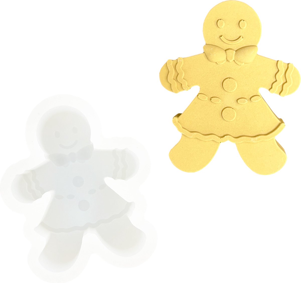 Siliconen mal peperkoekvrouwtje