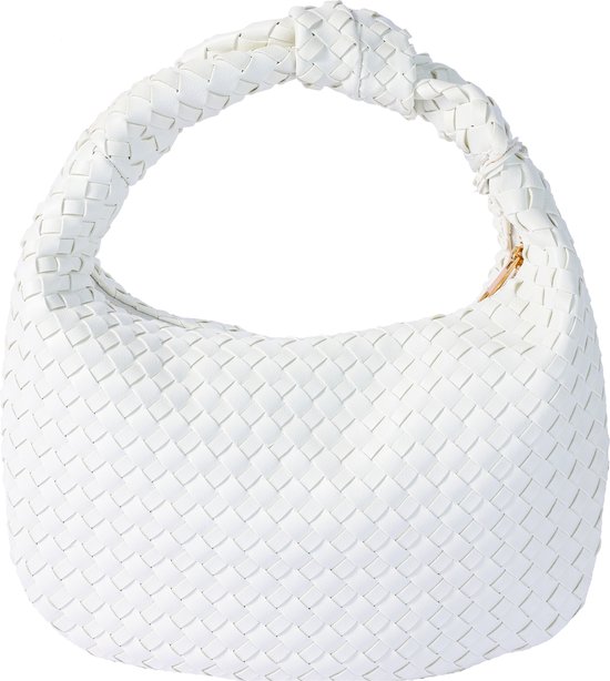 PandaHall gevlochten portemonnee, 1 stuk korte handtasriem vervanging bruin PU leer geweven tas handgrepen met zilveren legering gesp voor portemonnee handtas vrouwen tas maken, 43cm/17inch, Bruin