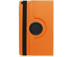 Draaibare Bookcase - Geschikt voor Samsung Galaxy Tab S6 Lite Hoes - 10.4 inch (2021, 2022) - Oranje