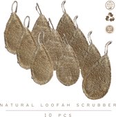 Natuurlijke Biologisch Afbreekbare Loofah voor vaatwerk  pannen reinigen - milieuvriendelijke keukenreiniger - Afwasspons - duurzaam en veganistisch. 10 stuks
