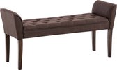 CLP Cleopatra Chaise longue - Stof bruin antiek donker