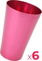 Gobelets empilables en aluminium rose (6 pièces !) - Rose - Gobelet empilable en aluminium - Conception légère